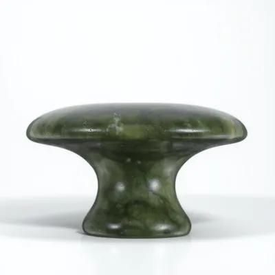 Jade Gua Sha Tool - หินหยกนวดรูปเห็ด เนื้อสัมผัสเรียบเนียน หินกัวซา นวดหน้า นวดรอบดวงตา อุปกรณ์เสริมความงามสำหรับการนวดผ่อนคลาย