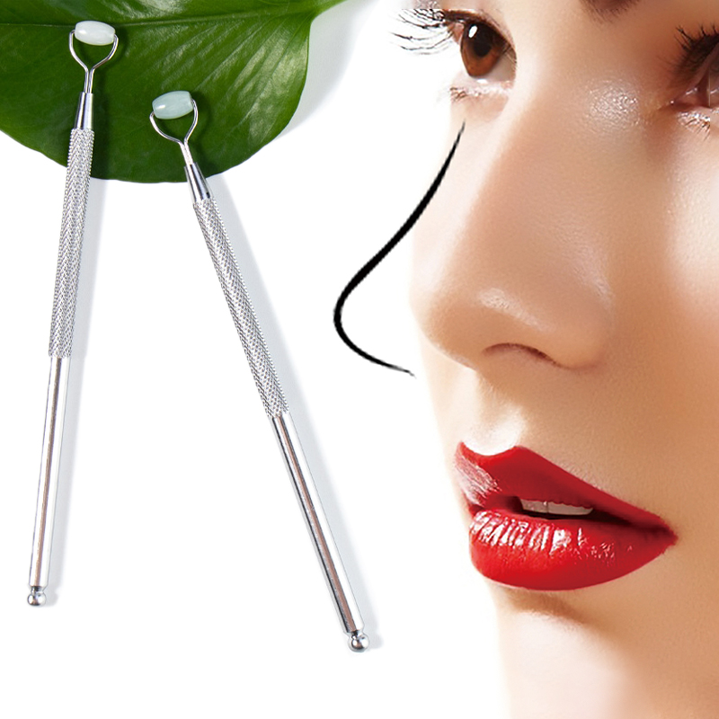 Eye ต่อต้านริ้วรอยหยกธรรมชาติ  - Jade Gua Sha Tool บทวิจารณ์และราคา