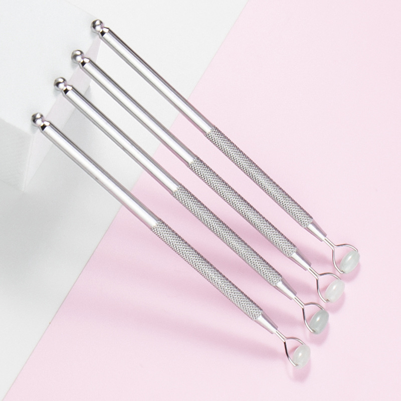 Eye ต่อต้านริ้วรอยหยกธรรมชาติ  - Jade Gua Sha Tool บทวิจารณ์และราคา