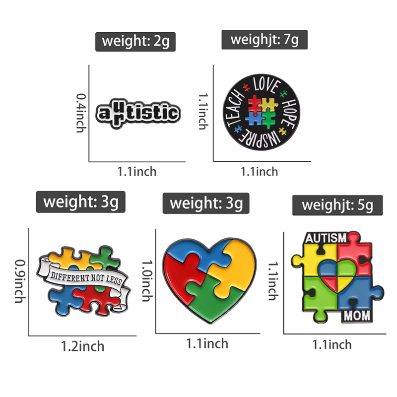 เข็มกลัดเคลือบลาย ADHD Autism  - Health & Wellness Fee บทวิจารณ์และราคา