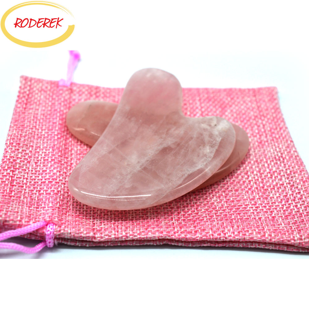 Jade Guasha แผ่นธรรมชาติ Rose  - Jade Gua Sha Tool บทวิจารณ์และราคา