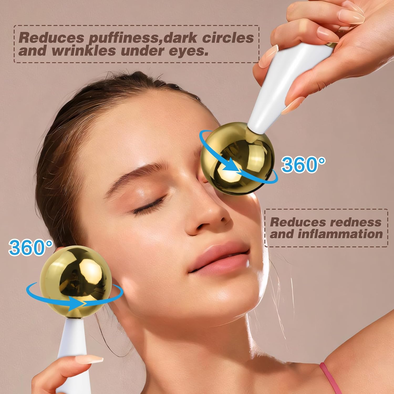 ลูกโลกน้ําแข็งสําหรับใบหน้าตาเ - Ice Roller Face Cold บทวิจารณ์และราคา